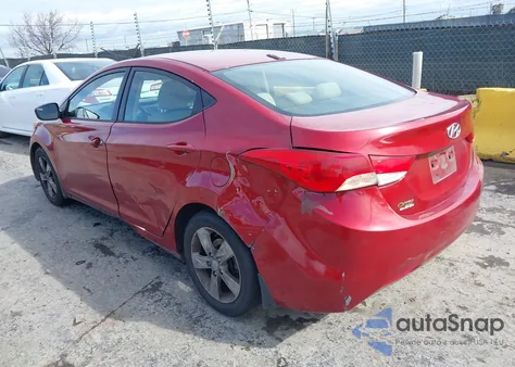 2012 Hyundai Elantra Gls (Ulsan Plant) z USA, uszkodzony, nr VIN KMHDH4AEXCU392585